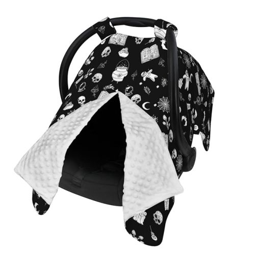Gothic Baby Car Seat Canopy Cover Multi Use Nursing Cover for Mom Nursing Covers Newborn Goth Shower Gift