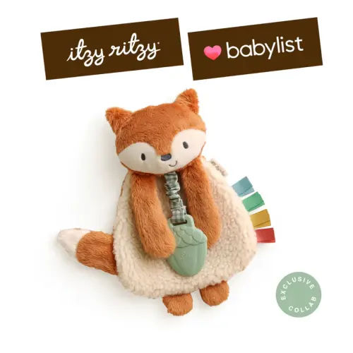 Babylist x Itzy Lovey™ Plush and Teether Toy - Alex the Fox (Babylist Exclusive!)