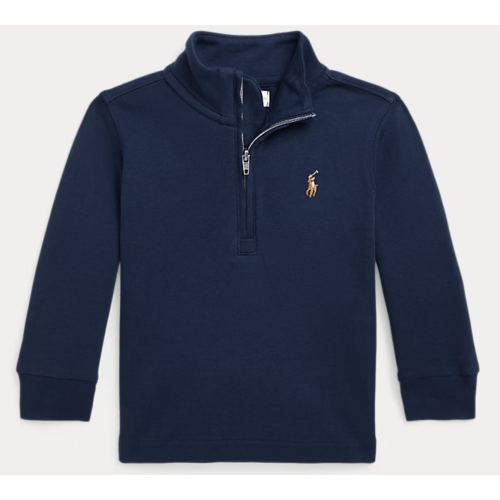 Cotton Interlock Quarter-Zip Pullover