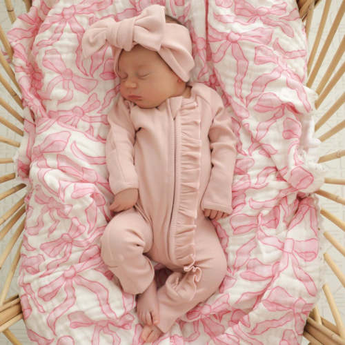 Cotton Growsuit - Dusty Pink