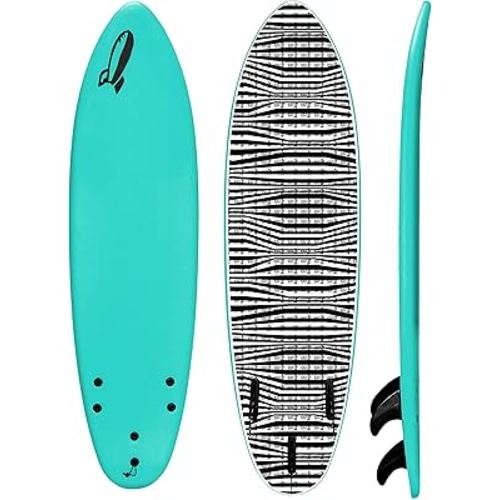 Rock-It 6' Baby Jesús Surfboard Soft Top Surfboard, Kids Surfboard with Innovative Design Easy to Paddle and Maneuverable, Small Surfboard, Surfboards for Kids