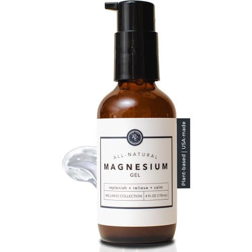 Rowe Casa Organics Magnesium Gel with Essential Oils – 4 oz | Topical Magnesium Support for Relaxation, Skin Hydration & Daily Wellness | Lightweight, Non-Greasy Formula