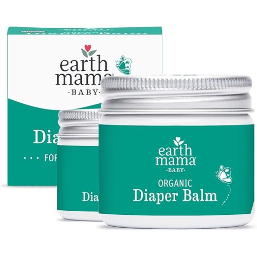 Earth Mama Organic Diaper Balm 2-Ounce | Diaper Cream for Baby | EWG Verified, Petroleum & Artificial Fragrance-Free with Calendula for Sensitive Skin (2-Pack)