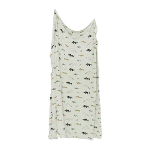 Swaddle Blanket in Fishing
