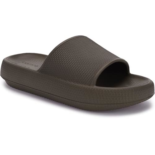 Joomra Pillow Slippers for Women and Men Non Slip Quick Drying Shower Slides Bathroom Sandals | Ultra Cushion | Thick Sole