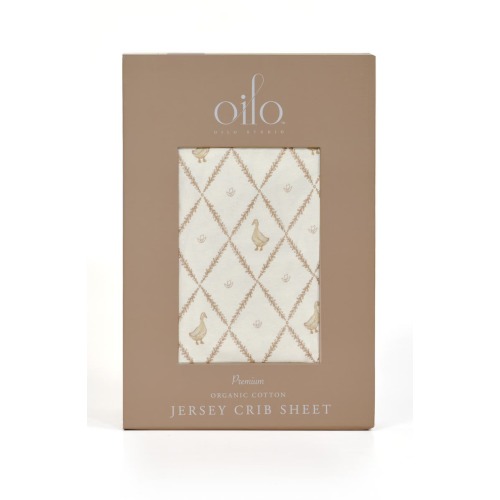 Print Organic Cotton Crib Sheet