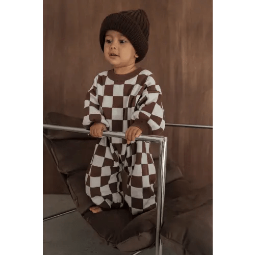Knitted Lounge Suit - Chocolate