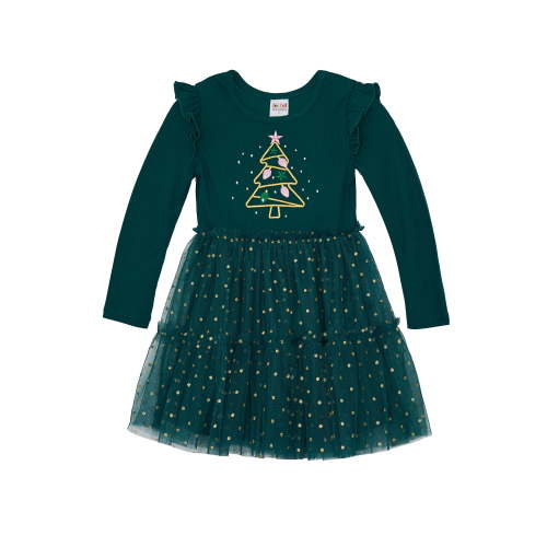 Joyful Moments Toddler Girls Christmas Tree Tutu Dress, Sizes 12M-5T