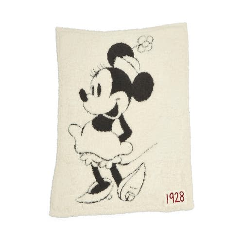 Cozychic® Classic Disney® Baby Blanket, Cream/ Carbon Minnie