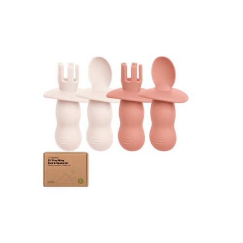 2-Sets Prep Baby Spoons & Forks Set