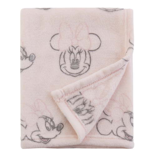 Disney Minnie Mouse Girls Pink Baby Blanket