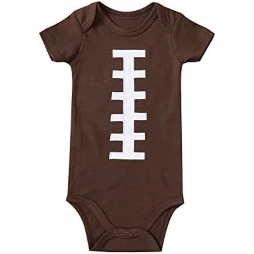 Chichoo Infant Baby Football Baseball Soccer Sport Jersey Outfit Costume Bodysuit Interlock 195 Gsm 0-24 Months