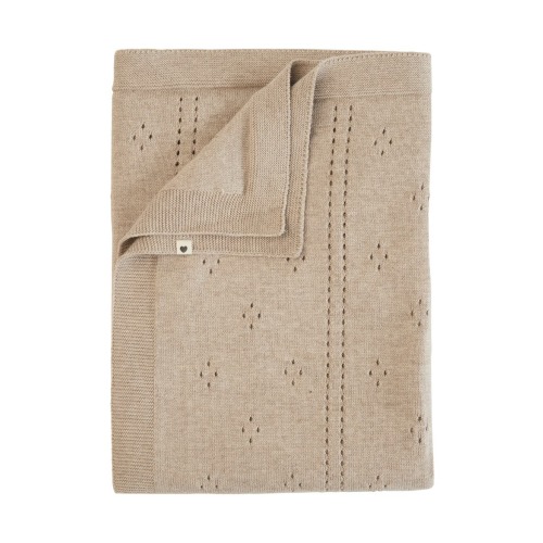 Organic Cotton Pointelle Baby Blanket