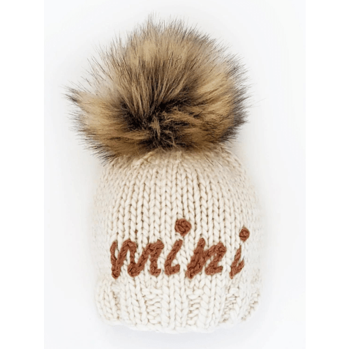 "Mini" Knit Beanie, Pecan