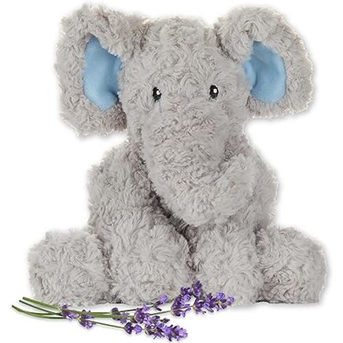 Sweet Elephant - Microwavable & Weighted Plush Stuffed Animal - Heated Plushie for Warmth - Cute, Soft, Cozy Toy for Adults & Children (Boys, Girls, & Toddlers) by Warm Pals