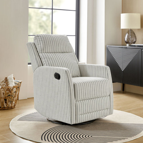 Wade Logan® Caleya Modern Ergonomic Swivel Rocker Manual Recliner & Reviews | Wayfair