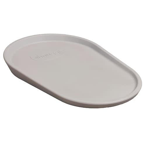 Shnuggle Squishy Changing Mat - Baby Changing Diaper Pad, Wipeable Easy-to-Clean Nappy Station, Warm-to-Touch Surface, Non-Slip Base, No Covers Needed - Taupe