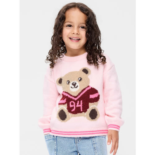 SoSoft Long-Sleeve Graphic Sweater for Toddler Girls