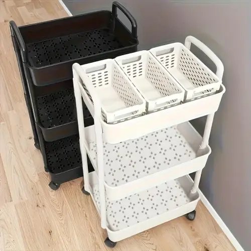 Multi-layer Storage Trolley, 1 Count Multi-purpose Moving Storage - TikTok Shop