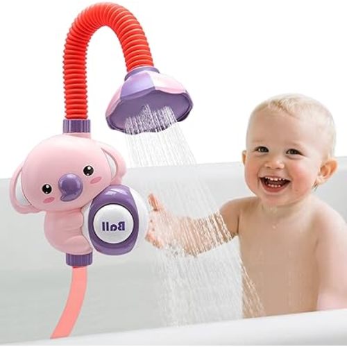 Baby Bath Shower Head Toys,Elephant Bath Toys for Toddlers Ages 1-3,Bathtub Sprayer Swimming Toys,6-18 Months Toddler Water Toy with Easy to Grip Hand Shower, Newborn Boys Girls Birthday Baby Shower