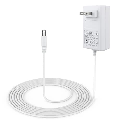 10ft Power Cord for 4moms mamaRoo 4, 12V 3A Charger for RockaRoo Baby Swing | AC Adapter, White