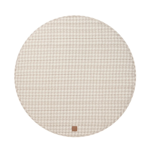 Houndstooth Linen Baby Play Mat