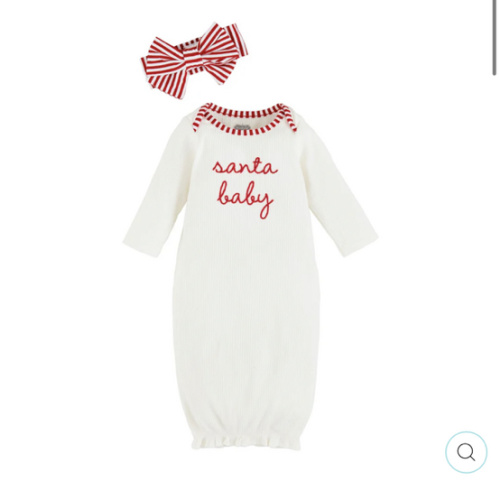 SANTA BABY TAKE ME HOME HEADBAND SET