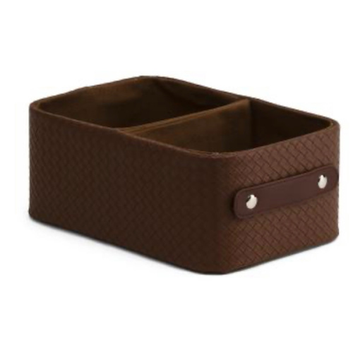 Faux Leather Small Basket Weave Bin | Home | TJ Maxx