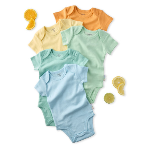 AVERY 5-Pack Short Sleeve Bodysuits 6-9M