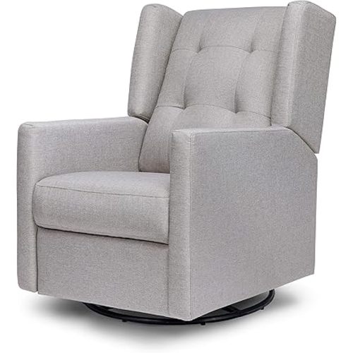 DaVinci Maddox Recliner and Swivel Glider in Misty Grey, Greenguard Gold & CertiPUR-US Certified