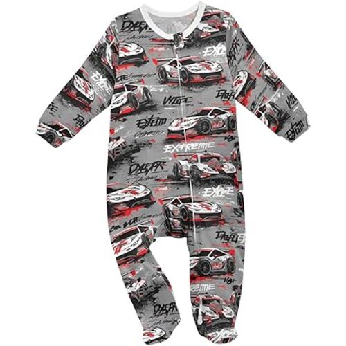 Dussdil Baby One-Piece Footies Newborn Rompers Pajamas Cotton Footed Pjs for Sleep Play Boys Girls 3 6 9 12 18 24m