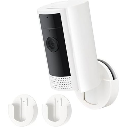 2 Pack Adhesive Wall Mount for Indoor Cam(1st Gen and 2nd Gen), Two Ways Easy Installation with Strong Tape and Screws, No Drilling, No Screws, Convenient and Practical Mount by ALERTCAM