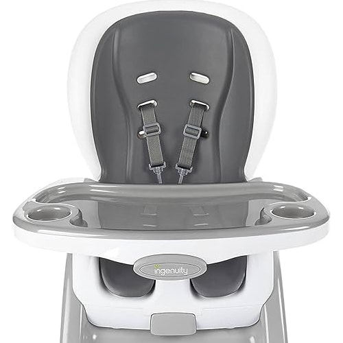 Ingenuity SmartClean Trio Elite 3-in-1 Convertible Baby High Chair, Toddler Chair, and Dining Booster Seat, For Ages 6 Months and Up, Unisex - Slate