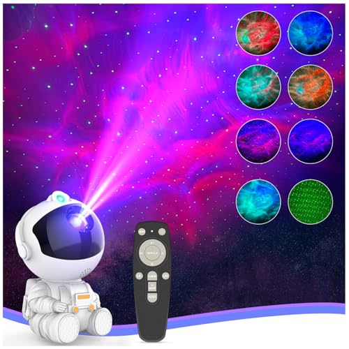 Astronaut Galaxy Projector for Bedroom Decor Birthday Gifts | Ceiling Space Star Night Light Projector for Kids Room Decor Aesthetic, Adults Teen Girl Gifts Ambient Lighting Party Lights