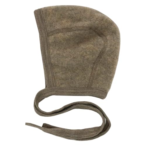 Ecoable Newborn Baby Bonnet, 0–6 Months | Organic Merino Wool Fleece, Pilot Cap with Ear Protection for Infants