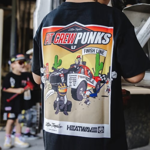 Little Trouble x Heatwave T-shirt | Pit Crew Punks