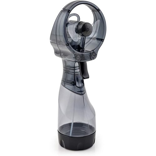O2COOL Deluxe Handheld Battery Powered Water Misting Fan (Grey)