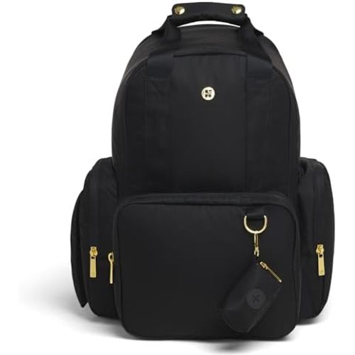 HUGGIES Unisex-adult Signature Hug Pack Diaper Backpack, Black, One Size