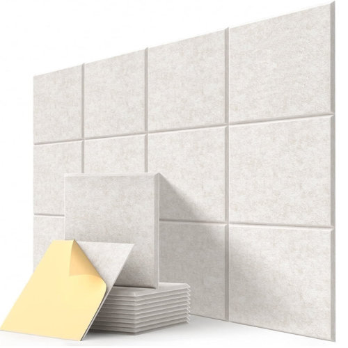 Acoustic Panels 12-Pack Soundproof Wall Panels 12"X12"X0.4" Sound Panels High Density Sound Dampening Panels | Wayfair