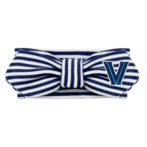 Villanova Wildcats Striped Hair Knot | College Baby