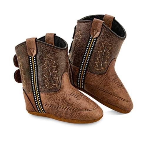 Old West Infant Boys' Poppet Boots - Round Toe
