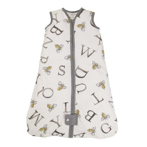 Burt's Bees Baby Beekeeper Wearable Blanket, Large, 0.5 TOG (Lightweight), ABC Cloud
