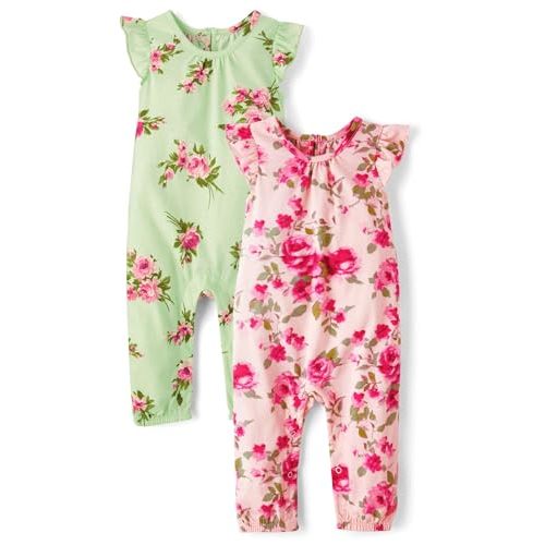 The Children's Place baby-girls And Newborn Sleeveless Pant Romper Playwear Outfit