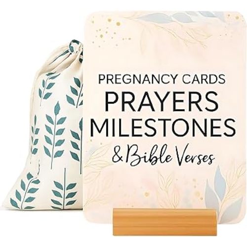Lumont Trimester Pregnancy Must Haves - Essential Gift Set for First Time Moms, Healthy Pregnancy, Prayer Cards for Pregnant Women, Mama to Be, Expecting Parents Unique Gifts, Early Pregnancy Reveal