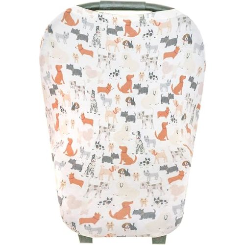 Copper Pearl Nursing Cover for Breastfeeding – Multi-Use Baby Car Seat Cover, Stroller Cover & Breast Feeding Cover Up for Women, Stretchy Breathable High Quality Cover for Boy or Girl, Rufus