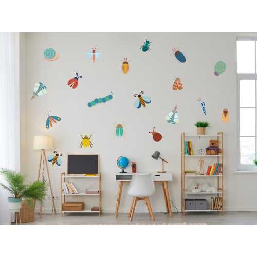 Bug Wall Stickers: Whimsical Insect Decals, Kids Nursery Decor