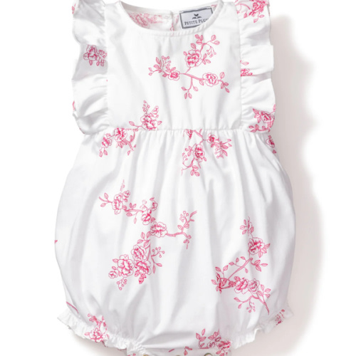 English Rose Floral Ruffled Romper