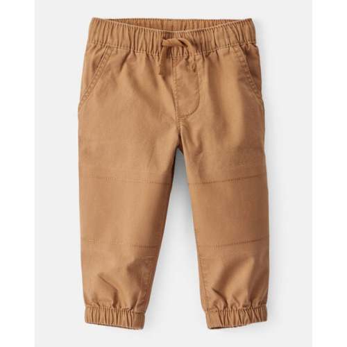 Baby Boy Cotton Pull-On Fashion Pants - Brown - Carter's | Carter's