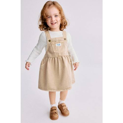 2-PIECE OVERALL DRESS AND TOP SET