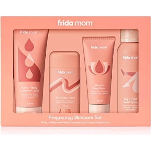 Frida Mom Pregnancy Skincare Body Relief Set for Stretch Marks, Dry Skin, Swelling & Chafing - 4 count